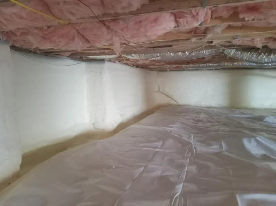 Crawl space encapsulation with closed-cell spray foam for Spray Foam Roofing in Anchorage
